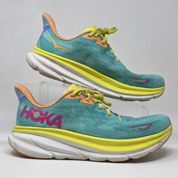 Hoka One One Clifton 9 Ceramic Evening Primrose Women's Size 10.5 B Pre-owned - Picture 2 of 11